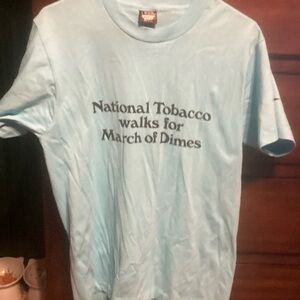 Screen Stars Vintage Charity Tobacco March of Dimes Shirt